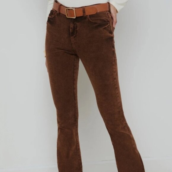 L’AGENCE Stevie Corduroy Jean – Brown, Size 25 – NWOT - Picture 2 of 8